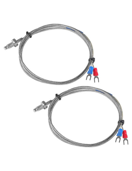 Sonda de Temperatura Tipo K Alinan 1M M6 0-400C 2 Pcs
