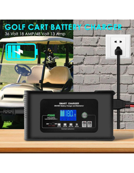 Cargador Inteligente de Batería 36V 48V Club Car Cuscos Cargador Inteligente de Batería 36V 48V Club Car Cuscos