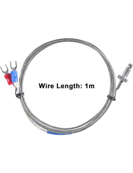 Sonda de Temperatura Tipo K Alinan 1M M6 0-400C 2 Pcs