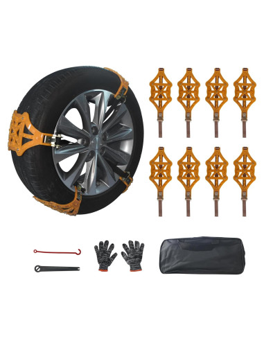 Cadenas de Nieve Ajustables WWFGYX WG-009 para Vehículos 165-275mm
