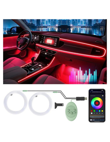 Luces LED interiores para coche Latamil FWD2 RGB 2 en 1