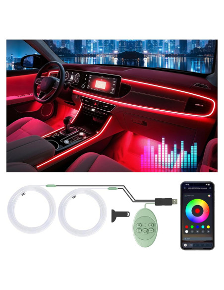 Luces LED interiores para coche Latamil FWD2 RGB 2 en 1