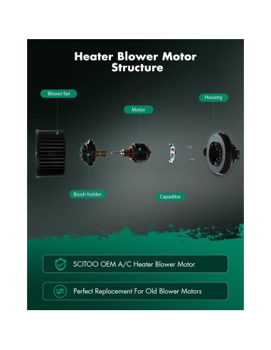 Motor de Soplador SCITOO para Ford y Lincoln 2018-2024