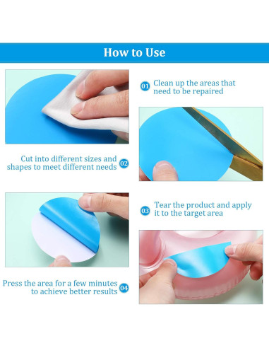 Kit de Parches de Reparación Outus - 30 Piezas Vinilo Autoadhesivo