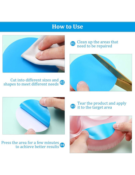 Kit de Parches de Reparación Outus - 30 Piezas Vinilo Autoadhesivo