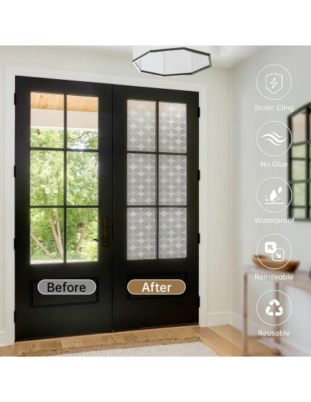 Película de Ventana Opaca DULEIXUFHEE 45cm x 300cm UV