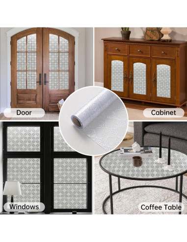 Película de Ventana Opaca DULEIXUFHEE 45cm x 300cm UV