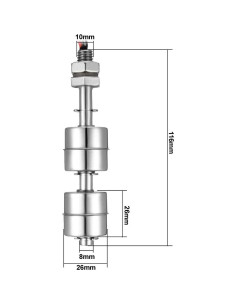 Interruptor de Flotador Uxcell M11 para Control de Agua 116mm 2