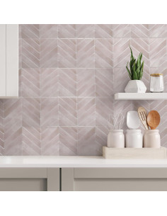 Azulejos Peel and Stick Smart Tiles 5 Hojas 29x21 cm Rosa Viby 2