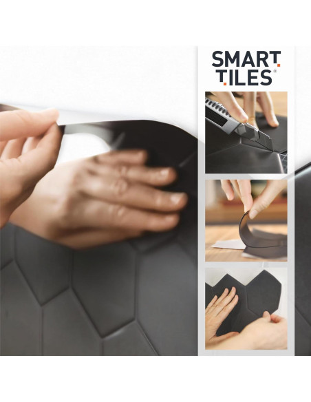 Azulejos Peel and Stick Smart Tiles 5 Hojas 29x21 cm Rosa Viby