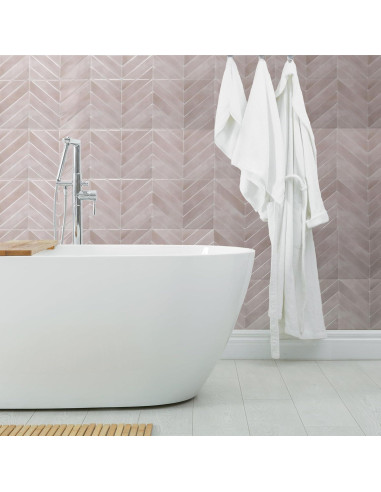 Azulejos Peel and Stick Smart Tiles 5 Hojas 29x21 cm Rosa Viby