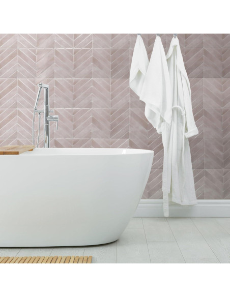 Azulejos Peel and Stick Smart Tiles 5 Hojas 29x21 cm Rosa Viby