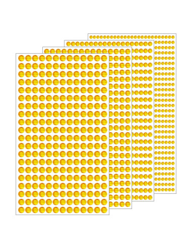 Stickers de Rhinestone Autoadhesivos Jacnkb - 1799 Piezas 3-6mm