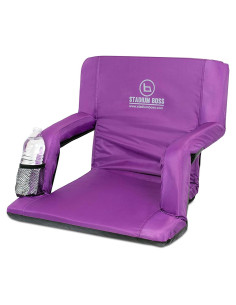Silla de Estadio Acolchada Stadium Boss Morado 6 Posiciones