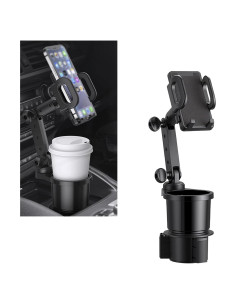 Soporte para Teléfono Móvil en Portavasos Downhill 2 en 1