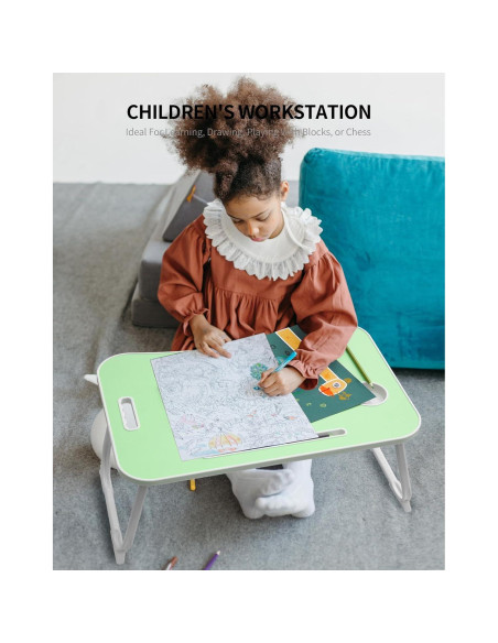 Mesa Plegable para Laptop ZEAPTAC Verde Pasto 60x40 cm