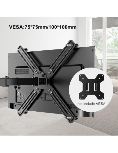 Adaptador VESA Suptek para Monitores 17 a 27" Negro