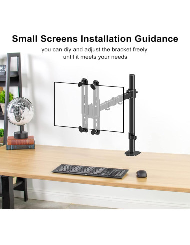 Adaptador VESA Suptek para Monitores 17 a 27" Negro