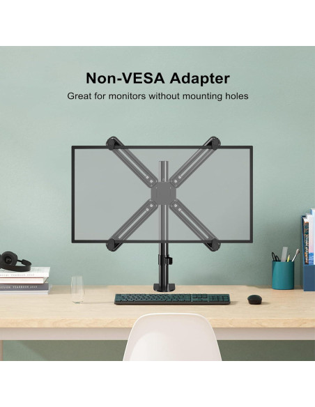 Adaptador VESA Suptek para Monitores 17 a 27" Negro