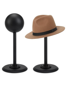Soporte para Sombreros XIAO PEI Metal Negro Removible 33 cm