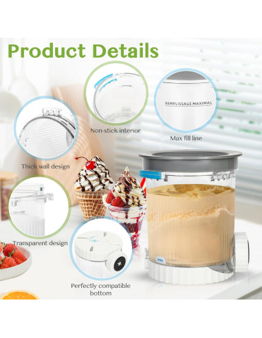 Contenedores de Pint Ninja Swirl Powhorse 16oz - Paquete de 2