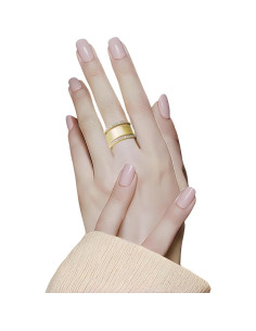 Anillo apilable ajustable Aimery 14K oro con circonita para Oura 2
