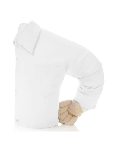 Almohada Novio Grande Blanca - Microperlas y Algodón