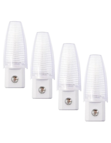 Luces Nocturnas LED Dlh Western 5000K con Sensor Automático - Paquete de 4