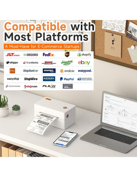 Impresora de Etiquetas Térmicas Bluetooth Shanyin A82Pro 4x6