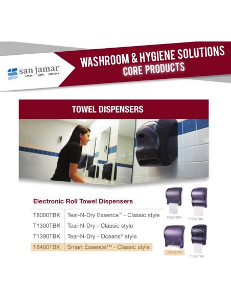 Dispensador de Toallas de Papel San Jamar T8400TBK Negro