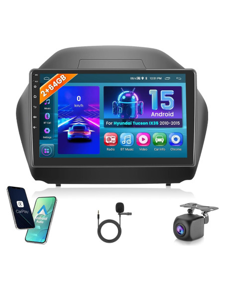 Estéreo de Coche Android Hikity 10.1" 2GB 64GB para Hyundai Tucson IX35 2010-2015