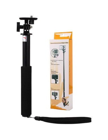 Bastón de Selfie Aluminio Extensible 75.5 cm para GoPro y Smartphone