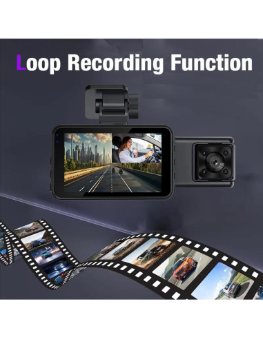 Cámara de Tablero XIKLOP FHD 1080P 3 Canales con WiFi