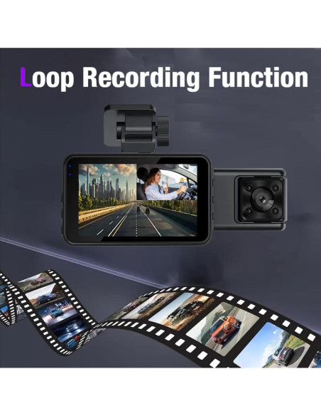 Cámara de Tablero XIKLOP FHD 1080P 3 Canales con WiFi