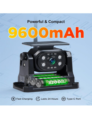 Cámara de Respaldo Inalámbrica VOONOA 1080P con Monitor 7"