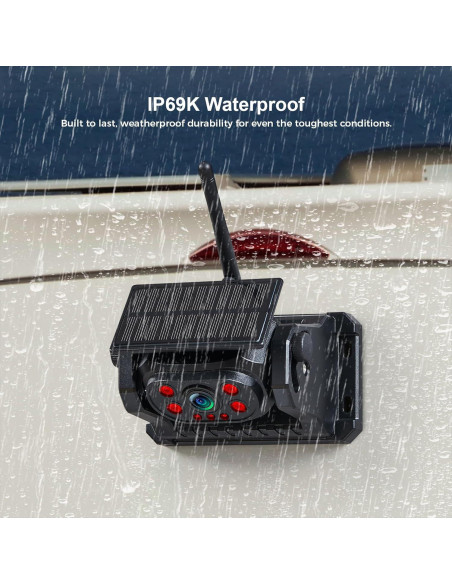 Cámara de Respaldo Inalámbrica VOONOA 1080P con Monitor 7"