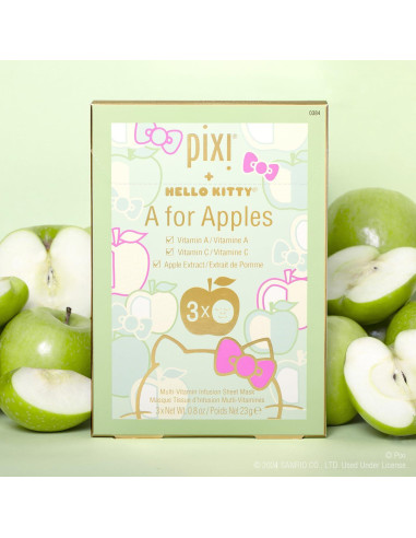 Mascarillas de Hoja Hidratantes Pixi Hello Kitty - 3 Unidades