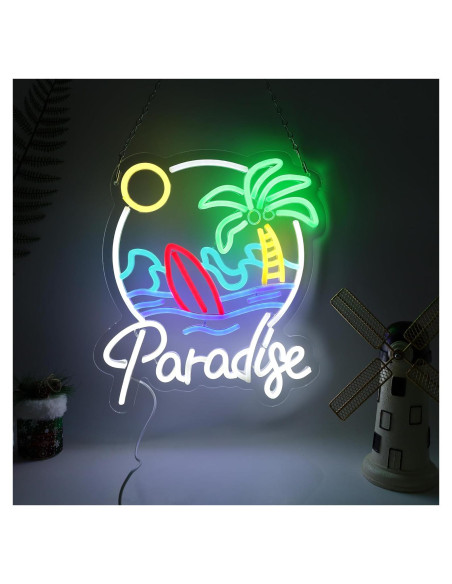Luz de Neón LED Paraíso de Palma - Decoración Tropical