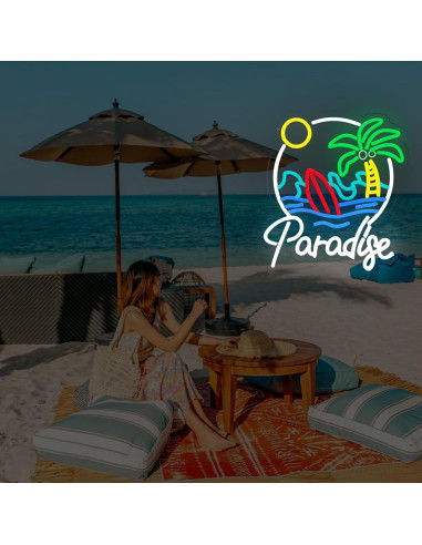 Luz de Neón LED Paraíso de Palma - Decoración Tropical