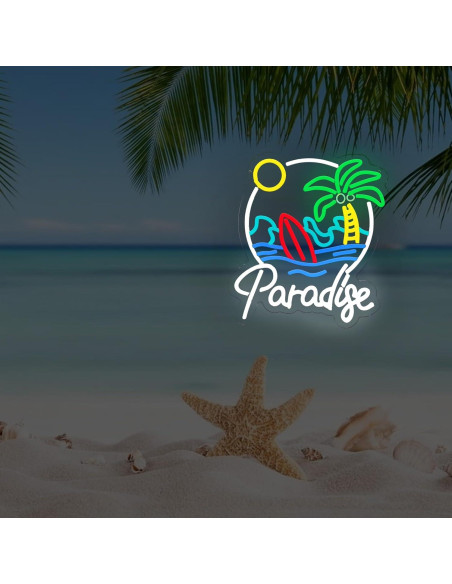 Luz de Neón LED Paraíso de Palma - Decoración Tropical