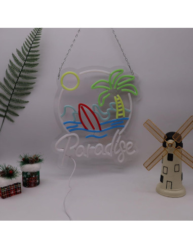 Luz de Neón LED Paraíso de Palma - Decoración Tropical