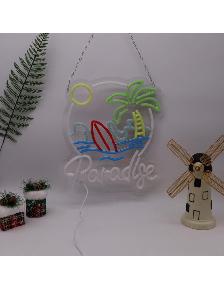 Luz de Neón LED Paraíso de Palma - Decoración Tropical