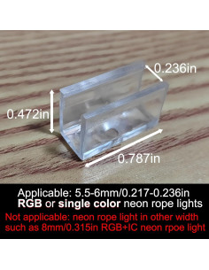 Soportes de Montaje para Luces de Neón MOLIONS 50 Clips 2