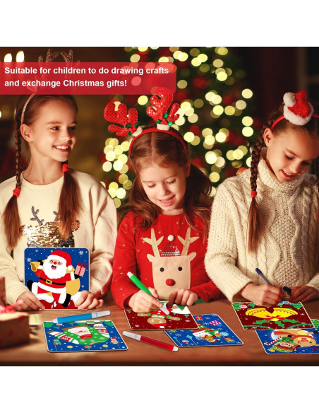 Rompecabezas de Madera Navideños Gisgfim - 8 Piezas para Colorear