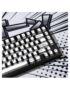 Teclas PBT Retro Manga 141 Teclas Hunfuthr para Teclado Mecánico