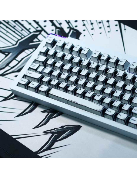 Teclas PBT Retro Manga 141 Teclas Hunfuthr para Teclado Mecánico