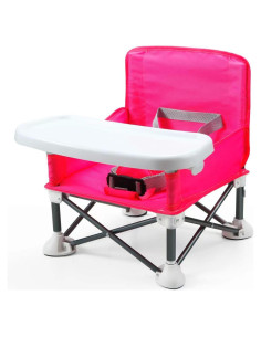 Silla Elevadora Plegable PandaEar Rosa para Bebés 1.01 kg