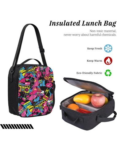 Mochila Escolar 3 en 1 Hip Hop Kid con Almuerzo y Estuche