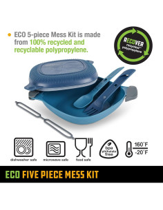 Kit de Comida de Camping UCO 5 Piezas Eco Azul 2