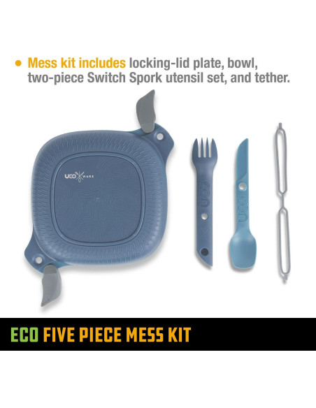 Kit de Comida de Camping UCO 5 Piezas Eco Azul